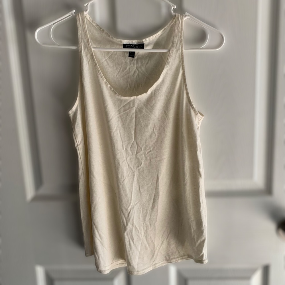 Topshop Cream Tank Top